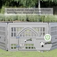 thumbnail image 6 of Six Panel Dog Playpen With Door For Medium To Large Dogs, Indoor Dog Playpen, 67x 67x 24 Inch Folding Portable Outdoor Pet Playpen, 6 of 6