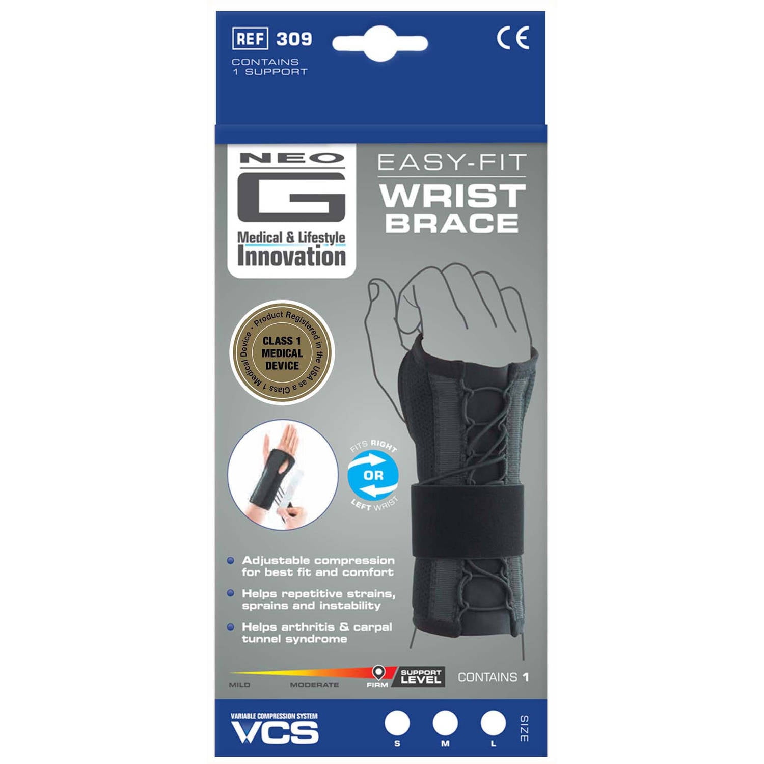 Neo G Easy-Fit Wrist Brace