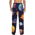 thumbnail image 7 of Salouo Space Planet Print Pajama Pants for Men, Lounge Pants Elastic Waistband Casual Men's sleepwear Loungewear Sleep Pajama Pant -XX-Large, 7 of 7
