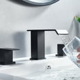 thumbnail image 5 of WB-03108B Square Widespread 2-handle Bathroom Faucet with Drain Assembly, 5 of 5