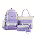 thumbnail image 1 of 4-Piece Simple & Stylish Backpack Set - Perfect for School & Everyday Use!, 1 of 5