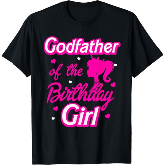 Godfather of The Birthday Girl Doll Family Party Decorations T-Shirt mens t shirt,black,women,funny,misfits,men,journey