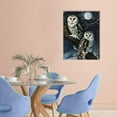 thumbnail image 3 of Shangniulu Snowy Owl Wall Art Famous Paintings Posters Retro Bird Poster Framed Artwork For Home Walls Pictures For Living Room Decor, 3 of 5