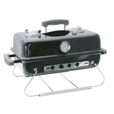 GrillFest 22" Portable Charcoal Grill, Steel with Porcelain-Enameled Lid
