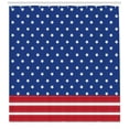 thumbnail image 3 of Ambesonne 4th of July Shower Curtain, Old Glory Design, 69"Wx84"L, Multicolor, 3 of 3