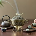thumbnail image 5 of Antique Style Brass Incense Burner with Bird Lid, Decorative Aromatherapy Holder, Vintage Asian Design, Home Decor Gift, 5 of 5