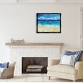 thumbnail image 2 of Stupell Industries Modern Beach Scene Abstract Shore Coastal Painting Black Floater Framed Art Print Wall Art, 2 of 6