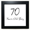 thumbnail image 1 of 70 años de edad chico Edad Antigua Mesa de pared con marco cuadrado negro, 1 of 4
