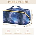 thumbnail image 4 of FORMRS Makeup Bag Travel Cosmetic Organizer for Women Fold Flat Zipper Pouch with Handle, Crystal Ball, 4 of 8