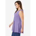 thumbnail image 3 of Woman Within Plus Size Sleeveless Fit-And-Flare Tunic Top, 3 of 6