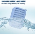 thumbnail image 3 of Superior Leak-Proof Silicone Travel Soap Case with Drainage Lid/Layer, Compact Bar Soap Container, Durable Soap Holder for Camping, Gym, and Travel Size Toiletries (Light-Blue), 3 of 7