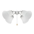 thumbnail image 3 of Aspen Creative 23046-4 Transitional Style Bell Shaped Frosted Replacement Glass Shade, 3 of 6