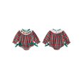 thumbnail image 2 of BemeyourBBs Baby Girls Christmas Romper, Long Sleeve Crew Neck Embroidery Bodysuit, 2 of 9