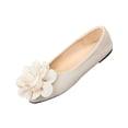 thumbnail image 2 of Miluxas Women Fashion Bowknot Flats Comfort Pointed Toe Dress Shoes White 9.5(43), 2 of 9
