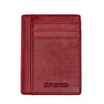 thumbnail image 2 of Cartera con bolsillo frontal BREED Chase de piel auténtica roja, 2 of 4