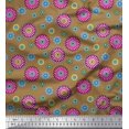 thumbnail image 1 of Soimoi Rayon Fabric Flower Artistic Print Fabric by The Yard 56 Inch Wide, 1 of 3