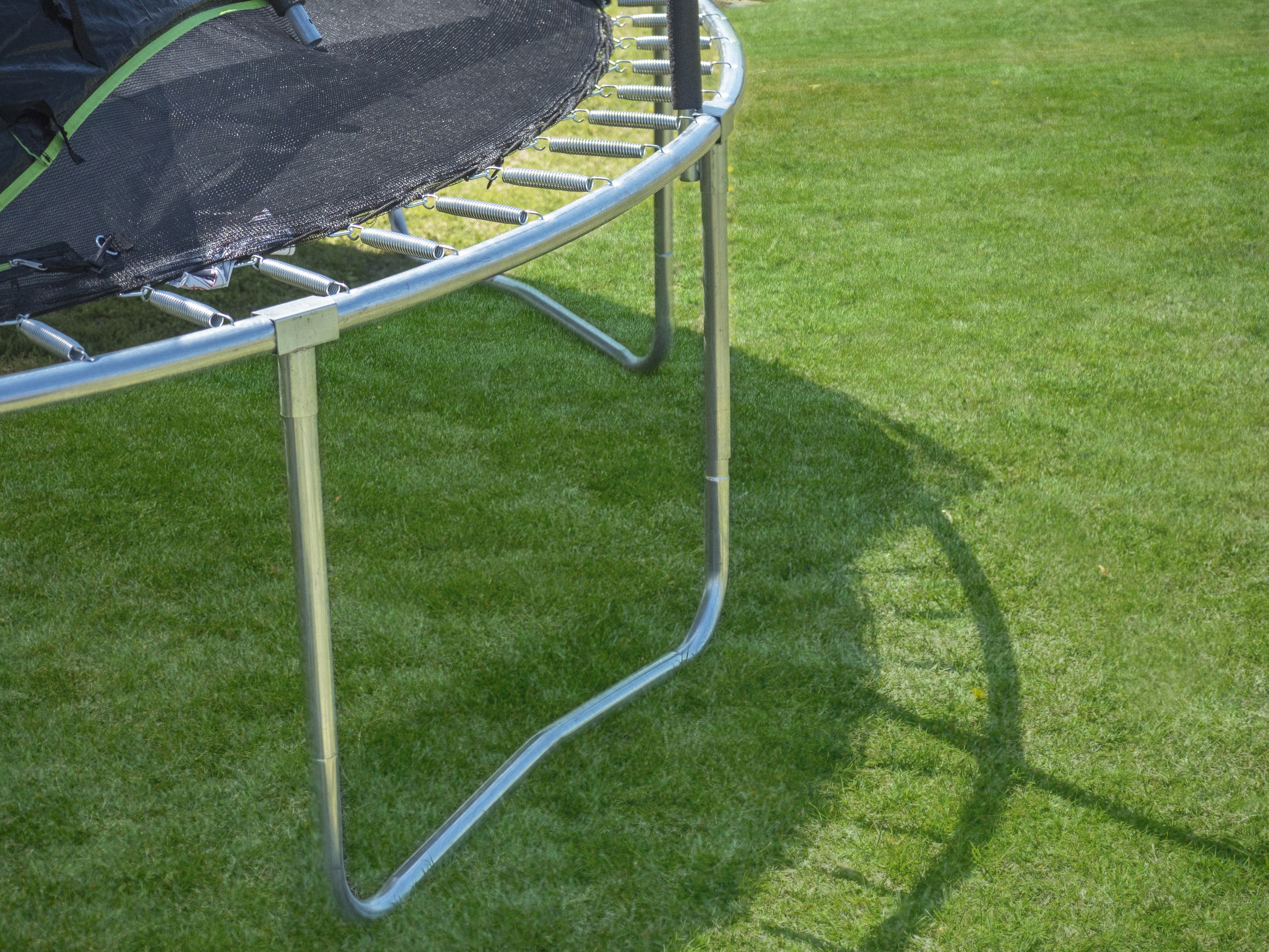 JumpKing 14' Trampoline, with Enclosure, Black/Green
