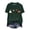 Dark Green, variant on Halloween Ghost Cat Shirt Women Cat Lover T-Shirt Gift Spooky Black Cat Graphic Tees Short Sleeve Fall Tops (Red,M)