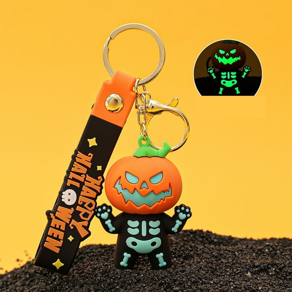 Yyuenw Funny Cute Keychain for Halloween Charms for Bag Purse Halloween Basket Stuffers Key Chain Gifts for Kids Women Men, Halloween Gifts