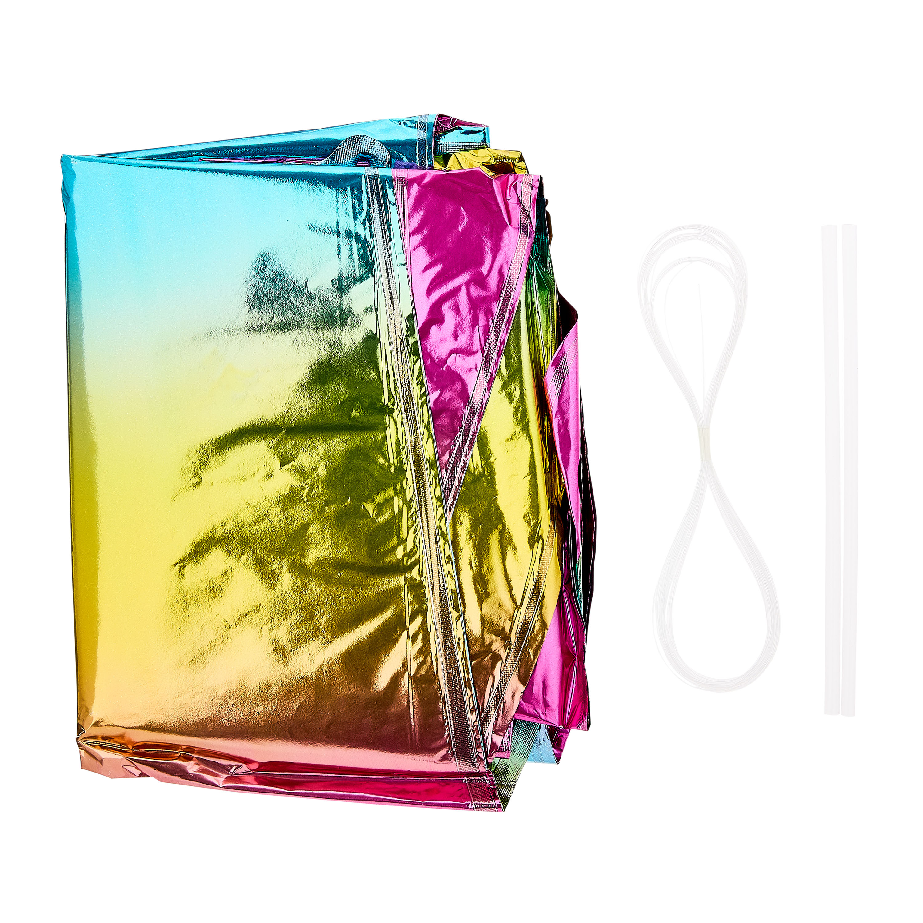 Way To Celebrate Multicolor Happy Birthday Rainbow Foil Balloon Banner photo 4