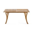 thumbnail image 1 of Summerland Outdoor Acacia Wood Rectangular Dining Table, Teak Finish, 1 of 11