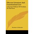 thumbnail image 4 of Obscene Literature And Constitutional Law : A Forensic Defense Of Freedom Of The Press (Paperback), 4 of 4