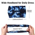 thumbnail image 3 of 1PC Wide Headbands for Women Non Slip Boho Headbands Elastic Tie dye Headbands Yoga Workout Sweat Bands Running Sport Hair Bands, 3 of 6