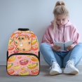 thumbnail image 2 of KUIFORTI Cute Fruit Capybara Print Kids School Backpack Kids School Bag 17 Inch Large Capacity With Multiple Storage Pockets For Elementary Primary Middle Students Back to School Essentials Gifts, 2 of 7