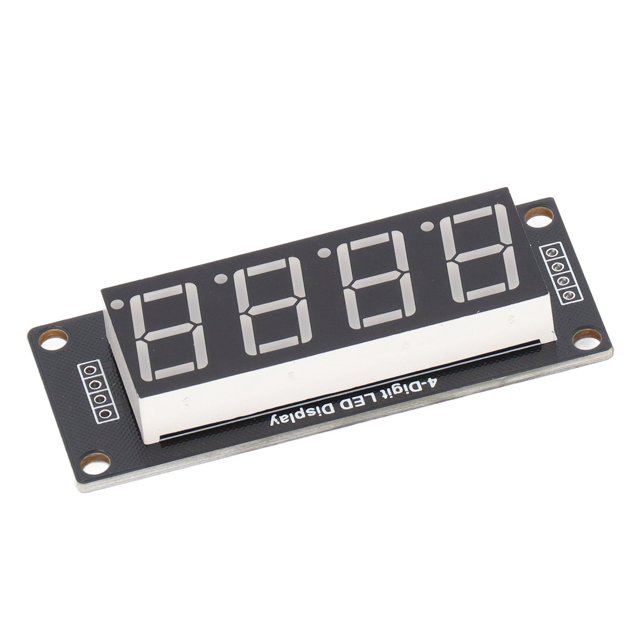 Digital Display Module, Clear Board Circuit 4 Bit 7 Segment LED Segment Digital Display Module For Decorating For Work MRA172E Yellow