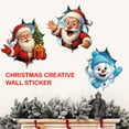 thumbnail image 2 of Christmas Creative Wall Sticker,Break-The-Wall Santa Claus 3D Wall Decal,Removable Xmas Door Window Stickers,Creative Holiday WallArt with Realistic 3D Effect for Living Room Bedroom, 2 of 9