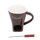 thumbnail image 2 of Taza De Vela De Chocolate, Taza De Fondue De Cerámica Para Derretir, Tenedor Para Hielo, 2 of 7