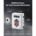 thumbnail image 2 of Convertidor reductor de voltaje VEVOR de 2000 VA, transformador de potencia de 220 a 110 V, 2 of 9