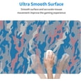 thumbnail image 6 of Pink and Blue Camouflage Large Mouse Pads Rectangle Long Extended Big Stitched Edge Gaming Mousepad with Non-Slip Rubber Base for Desktop Laptop Keyboard 31.5 X 11.8 Inch, 6 of 6