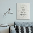 thumbnail image 2 of Stupell Industries Runaway Together Quote Moroccan Khmissa Inspired Pattern Canvas Wall Art by Daphne Polselli, 2 of 6