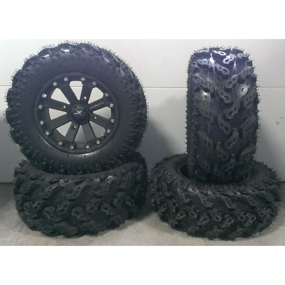 MSA Black Kore 14" ATV Wheels 26" Reptile Tires Sportsman 550 850 1000