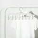 thumbnail image 3 of Clips plegables a prueba de viento, clips para calcetines, perchas multiusos, calcetines, rejillas de secado de ropa interior (blanco), 3 of 5