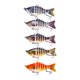 thumbnail image 3 of 5 piezas de señuelos de pesca, cebos de pesca, accesorios duros de agua salada de agua dulce para para la trucha de de crappie de lubina, 3 of 8