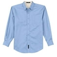 thumbnail image 5 of Port Authority Tall Long Sleeve Easy Care Shirt. TLS608, Light Blue/ Light Stone, 3XLT, 5 of 6