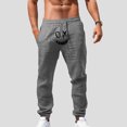 thumbnail image 2 of Zszcpp Men'S Casual Pants Cropped Simple Style Long Suitable Cartoon Print Daily Life Lounge Trousers Casual Trouser, 2 of 5