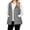 05-Gray, variant on Yutgune Women's Long Hooded Puffer Vest Lightweight Zip Up Jacket with Pockets