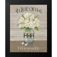 thumbnail image 2 of Britton, Pam 20x24 Black Modern Framed Museum Art Print Titled - Welcome Friends Mason Jar, 2 of 5