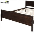 thumbnail image 5 of Full Size Bed Frame with Headboard and Footboard, Kids Platform Bed Frame Full Size, Modern Platform Bed Frame for Kids, Girls, Boys(Espresso), 5 of 10
