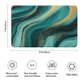 thumbnail image 3 of Teal and Gold Marble Golden Splashes Pattern Bathroom Rugs Mat,Non Slip Microfiber Bathroom Rug,Rubber Backing,Soft Bathroom Mats for Bathroom Floor,Tub and Shower,17x27in(43x68cm), 3 of 5