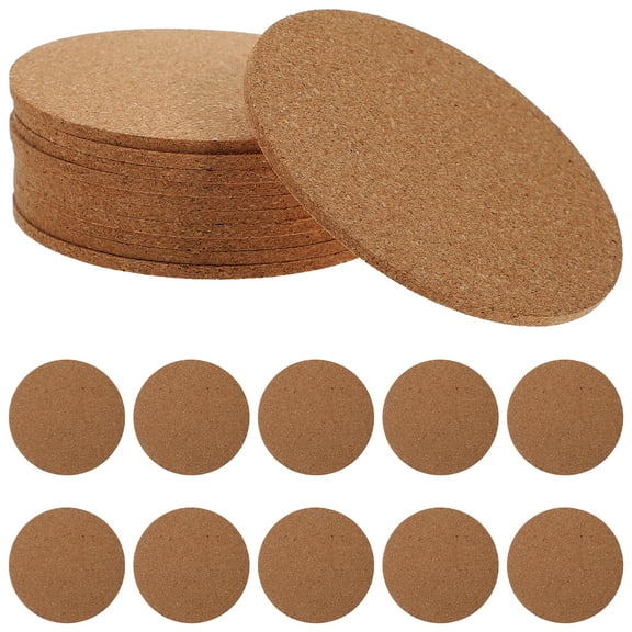 unbranded  30 Pcs Cork Coasters Insulated Mat for Drinks Tiles Cup Office