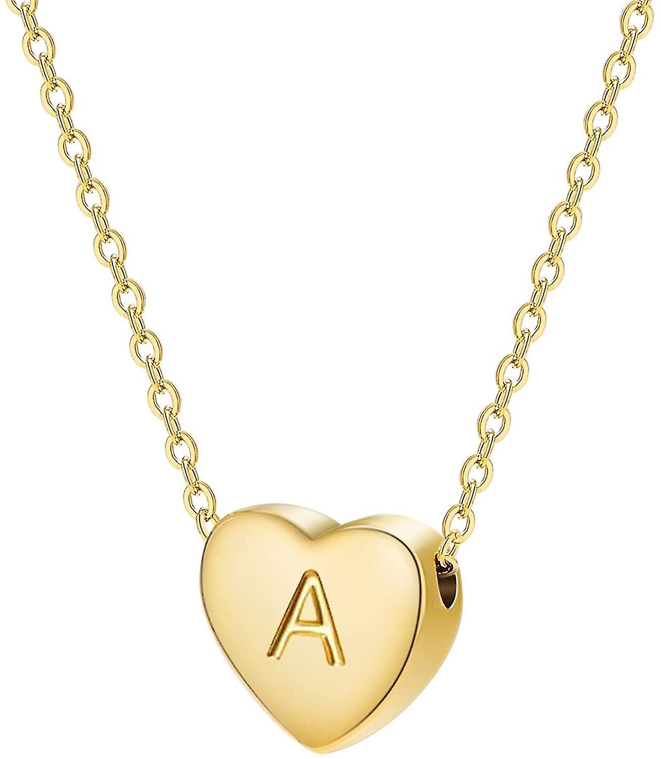 alphabet heart pendant