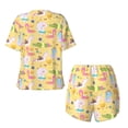 thumbnail image 5 of Lsque Summer Animals Women's Short-Sleeved Pajama Set - 2 Piece Soft and Lightweight Sleepwear Set-X-Large, 5 of 9