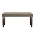 thumbnail image 4 of Abble Upholstered Wood Bench, Tan, 4 of 5