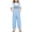 Z597 Blue, variant on Landzoo Kids Girls Romper Letter Print Sleeveless Halter Jumpsuits With Summer Loose Fit Toddler Girls Onesie Size 5-6 Years Black