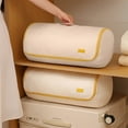 thumbnail image 4 of Quilt Storage Bag, Large Capacity Compressible Storage Bag for Clothes, Blankets and Bedding, Moving and Closet Organization Storage Bag with Zipper Closure and Handle^, 4 of 6
