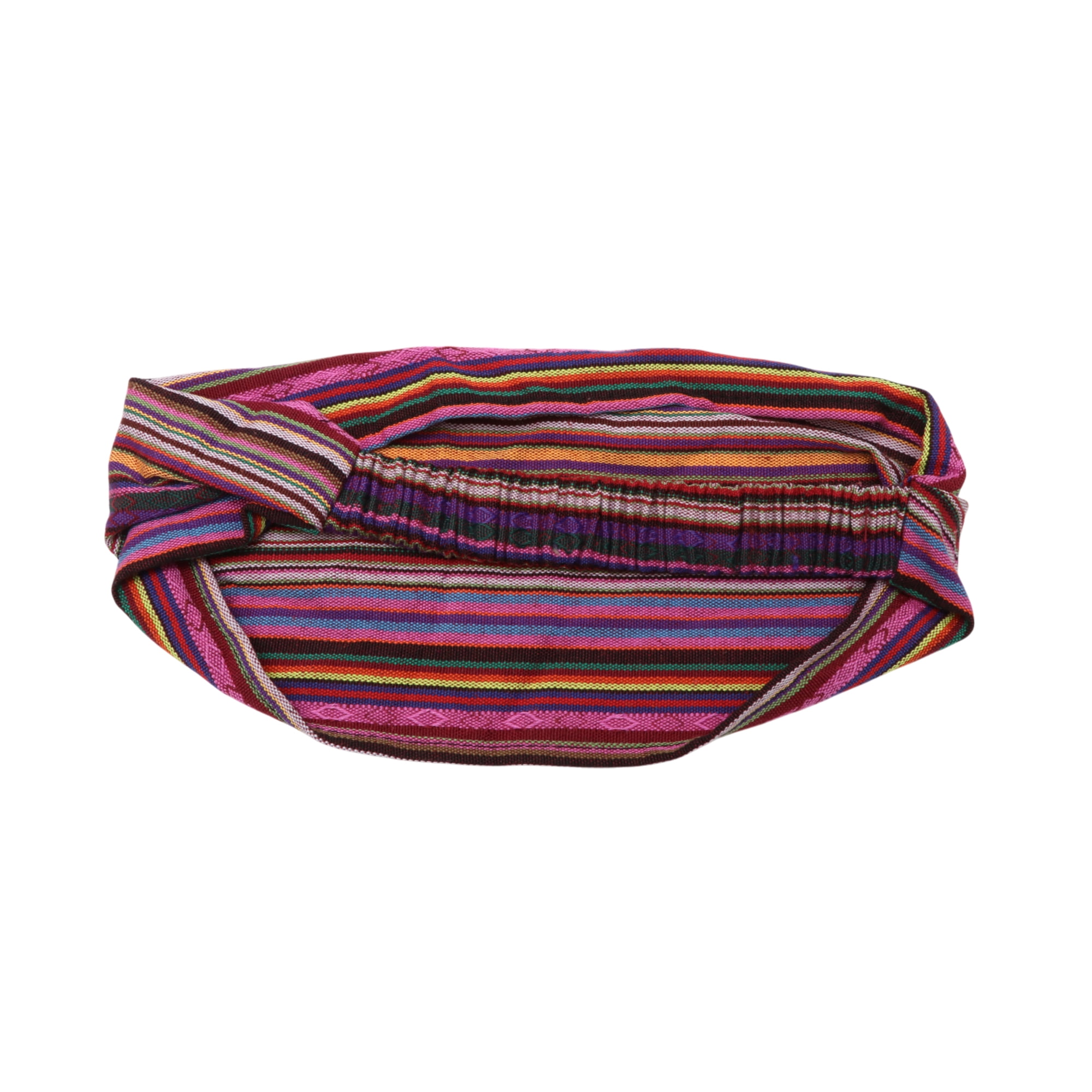 Unique Bargains Stripes Wide Headband 1 Pc Rose Red Purple